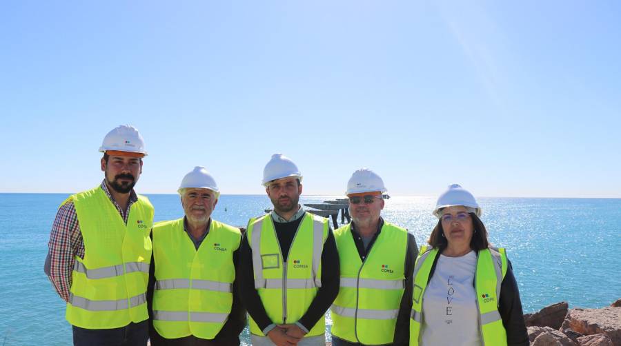 Avanzan las obras de la parte terrestre del Pantalán del Puerto de Sagunto