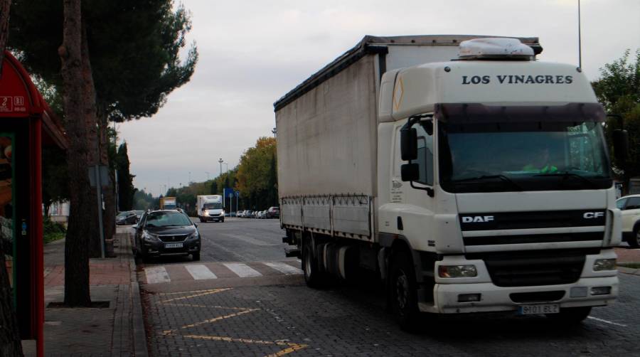 Accesos al CTC esta mañana a las 9:00 horas. Foto M.J.