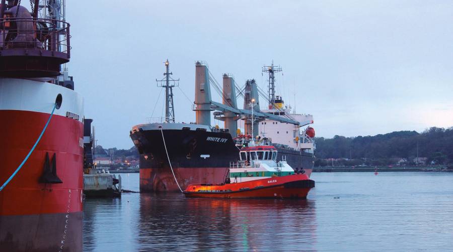 El Puerto de Baiona movió un total de 2,3 millones de toneladas en 2023, un 12,2% más que en 2022. Foto: Philippe Lauga.