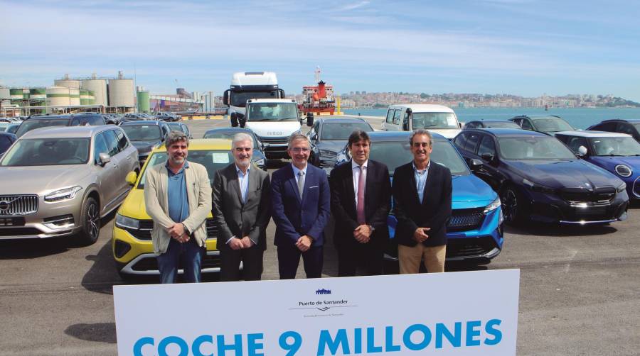 El coche 9 millones refleja la “profesionalidad, eficiencia y capacidad” del Puerto de Santander