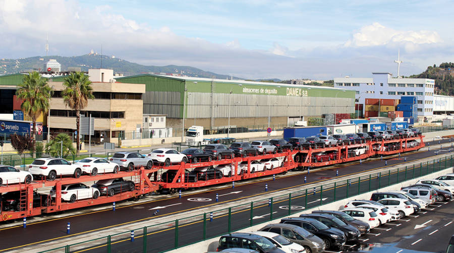 El transporte de autom&oacute;viles creci&oacute; un 11% en 2018, llegando a contabilizar m&aacute;s de 263.900 unidades. Foto. E.Garc&iacute;a.