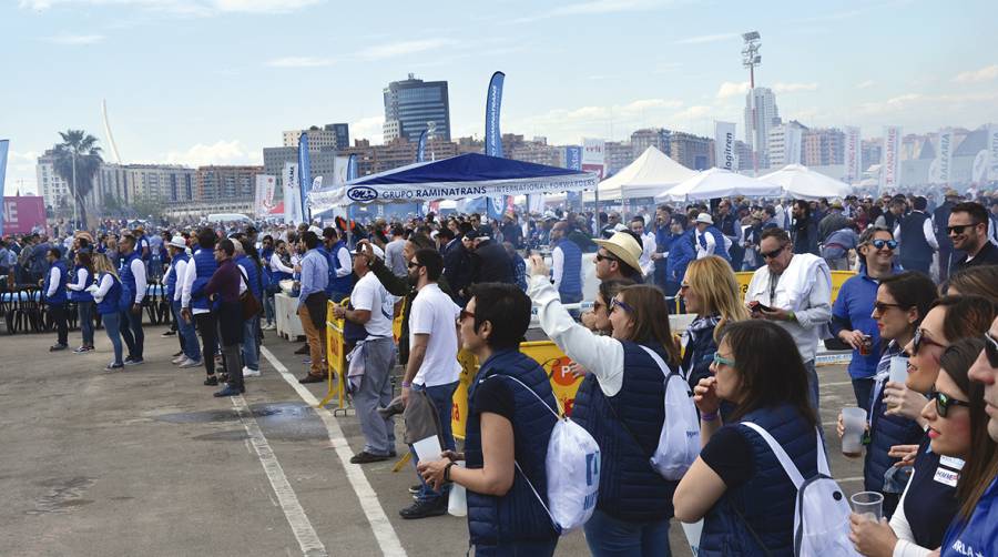 La Fiesta de la Log&iacute;stica de Valencia ha pulverizado todos los registros. Foto DP.