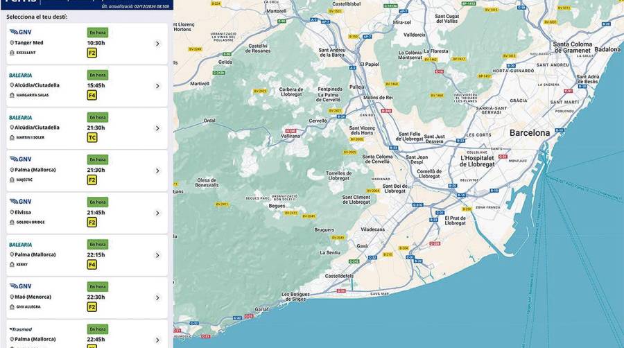 Port de Barcelona estrena un portal para facilitar el embarque de los usuarios de ferris