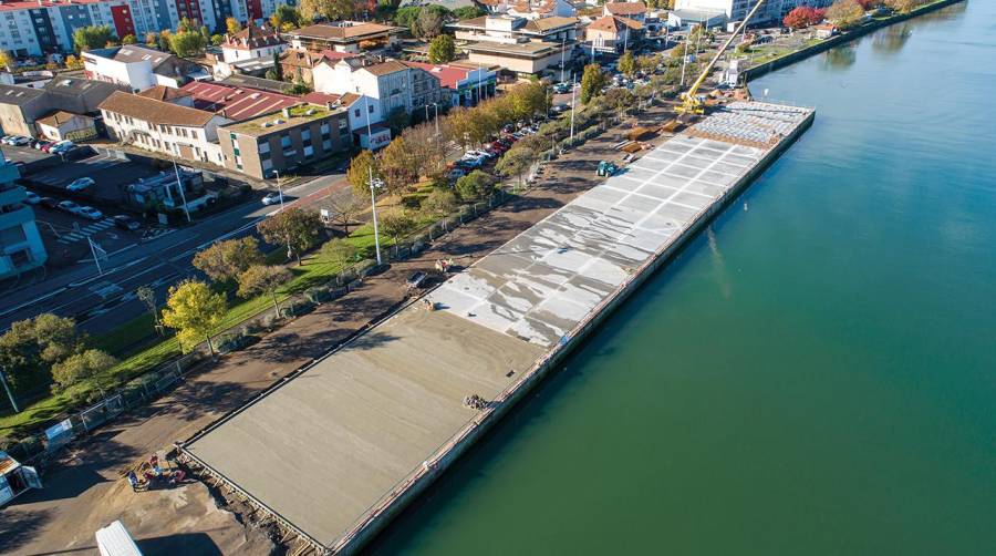 Aspecto que presenta el Muelle Edmond Foy tras las obras de reparación que han costado casi 3 millones de euros.