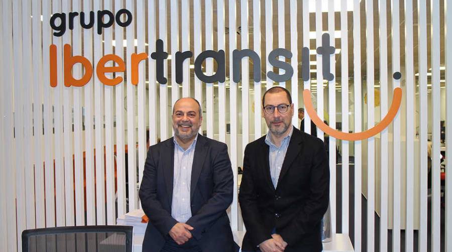 Juan Carlos Serrano y Xavier Saldes, director gerente y managing director de Grupo Ibertransit, respectivamente. Foto M.G.