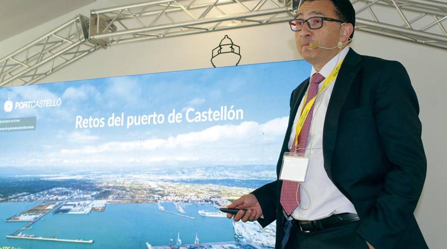 Manuel García, director general de la Autoridad Portuaria de Castellón, ha analizado la situación del recinto castellonense. Foto J.C.P.