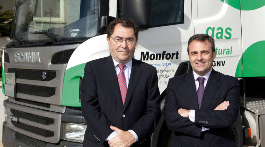 Transportes Monfort incorpora a su flota una tractora GNL de Scania