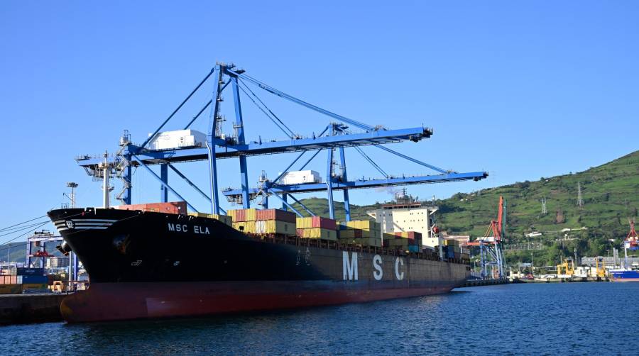 El “MSC ELA”, con capacidad para 4.900 TEUs, tiene 294 metros de eslora y 32 metros de manga.