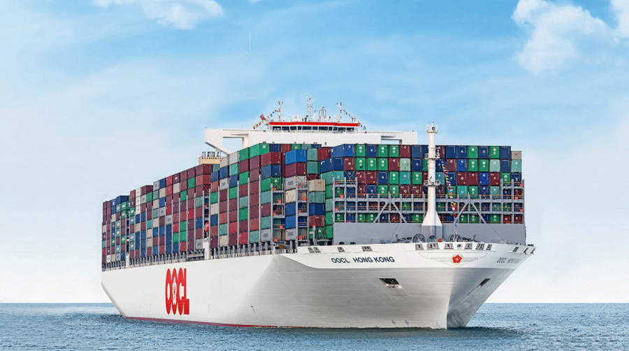 El &ldquo;OOCL Hong Kong&rdquo; fue en 2017 el primer barco en superar los 21.000 TEUs.