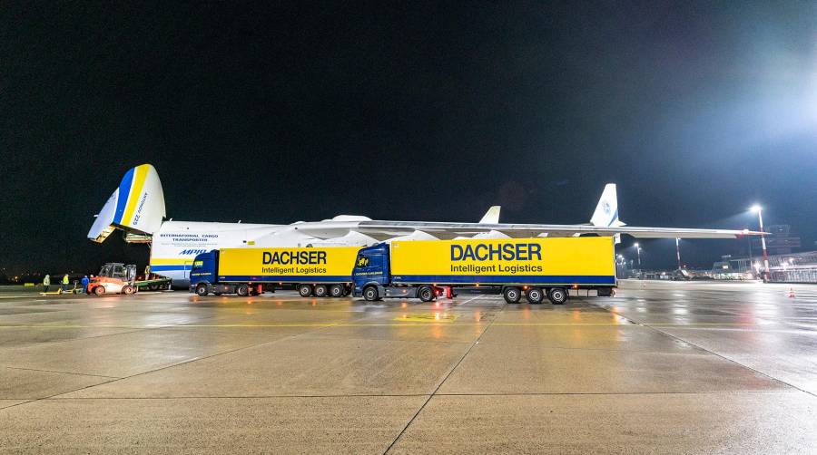 Dachser fleta los aviones “más grandes del mundo” para transportar material médico