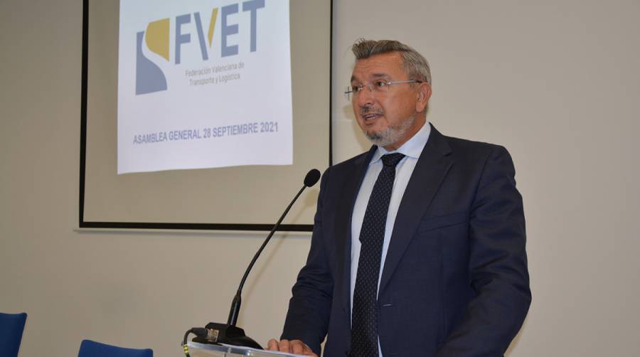 Carlos Prades, presidente de FVET, durante su intervenci&oacute;n el pasado martes. Foto Ra&uacute;l T&aacute;rrega.