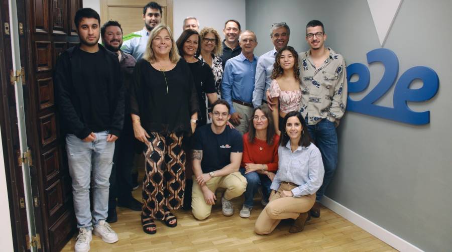 Parte del equipo de e2e Logistics, que ya llega a 30 personas, con oficinas en Barcelona, Bilbao y Madrid. Foto M.V.