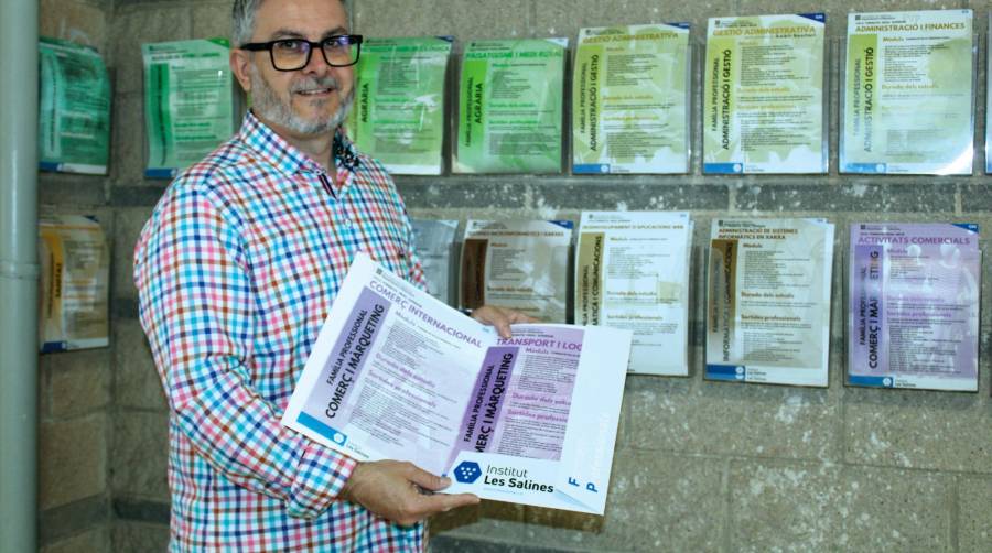 Enric Colomer, jefe de Estudios de IES Les Salines. Foto: J.P.