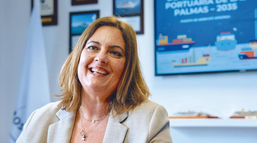 Beatriz Calzada, presidenta de la Autoridad Portuaria de Las Palmas.