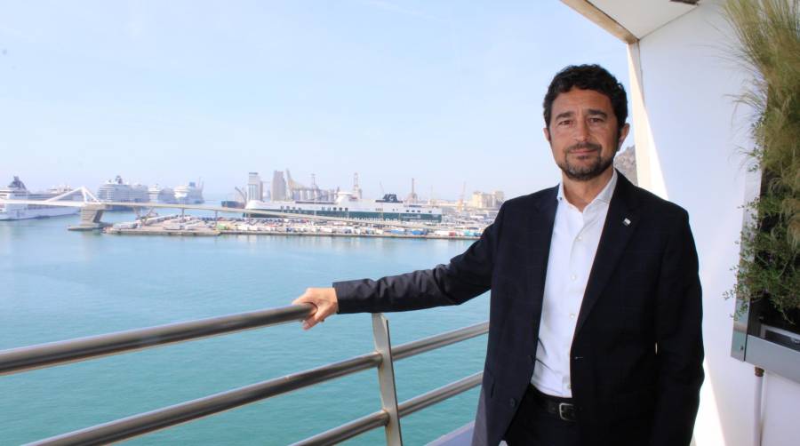 Damià Calvet, presidente del Port de Barcelona. Foto A.Tejera.