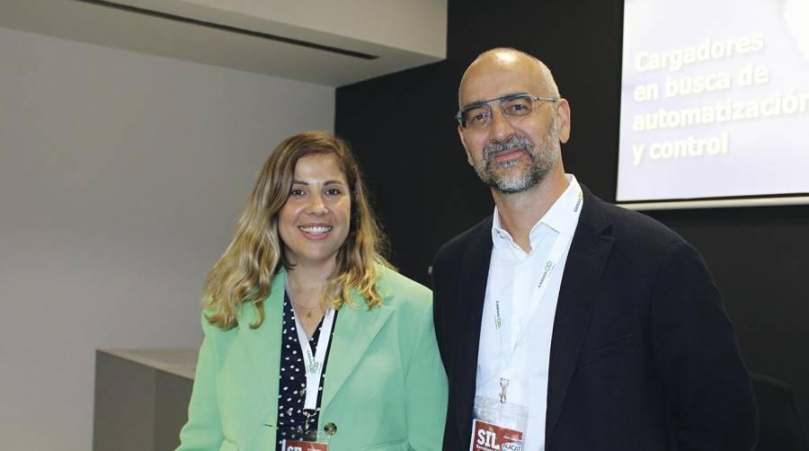 Verónica Rodríguez, marketing manager iberia y Antoine Bertrandy, CEO de CargoON. Foto: J.P.