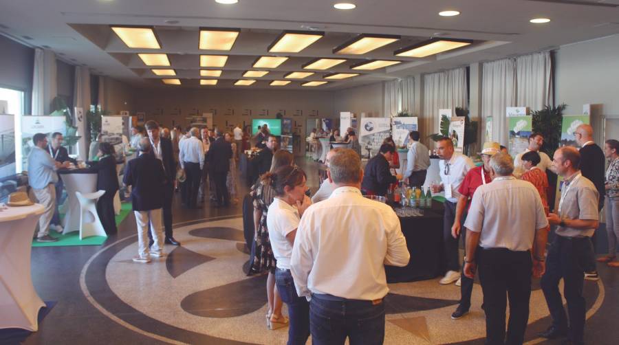 La zona expositiva de Agri’Vrac en el recinto de l’Espace de l’Océan de Anglet reunirá la oferta de productos y servicios de una veintena de empresas. Foto J.P.