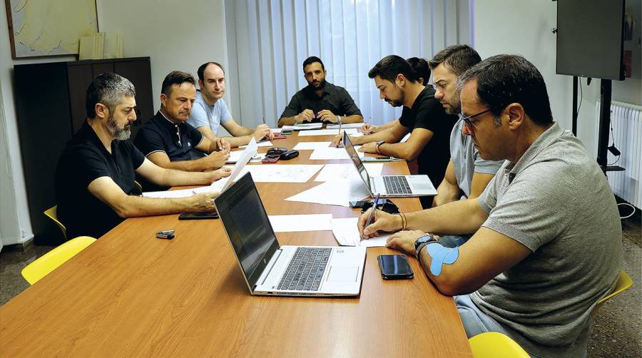 Un momento de la Junta de Portavoces del Ayuntamiento de Sagunto.