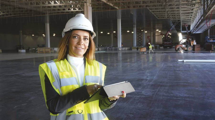 Lorena Suero, directora de las obras de los almacenes de Mercadona.