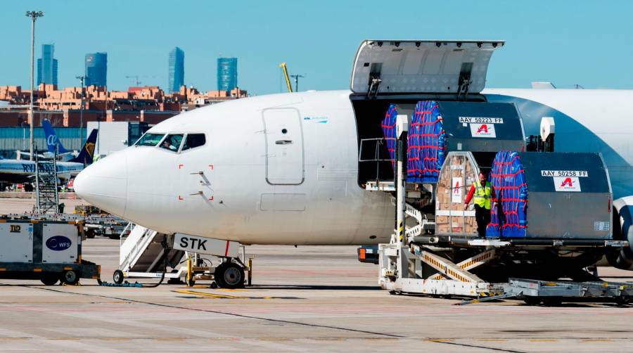 Barajas alcanza en julio una cifra récord en tráfico de mercancías