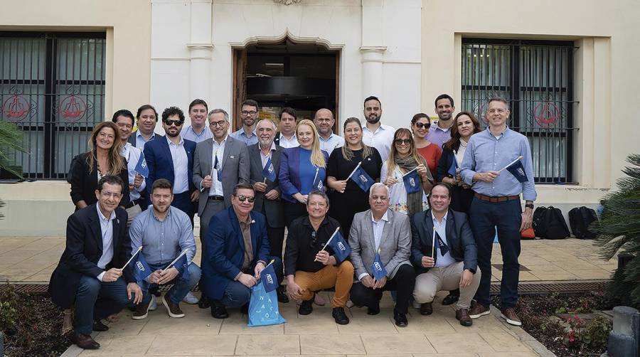 Los participantes en el curso “Certificado Internacional en Estrategia y Gestión Portuaria” en la sede de la APV.