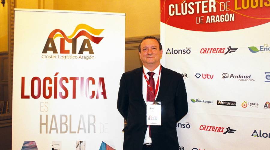 Ángel Gil, gerente de ALIA, durante la celebración de ALIA Logistics Summit 2022. Foto B.C.