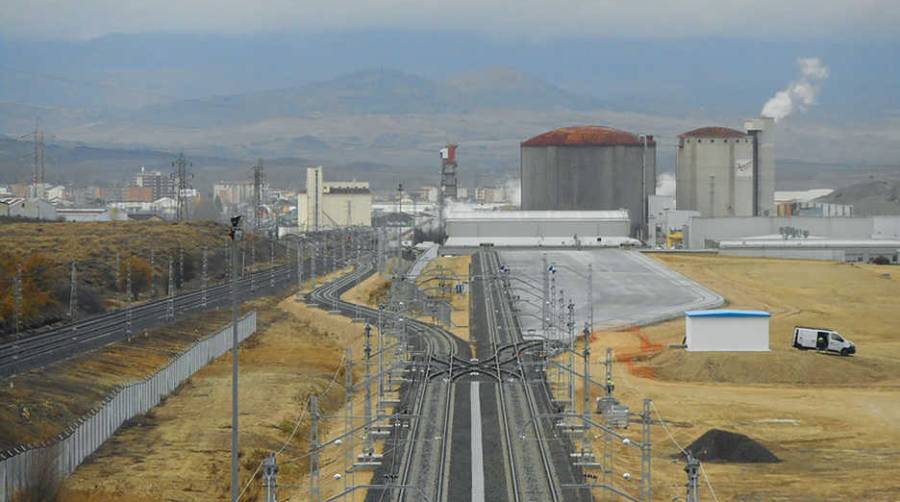 Las obras de construcci&oacute;n del apartadero ferroviario de Arasur se recepcionaron el pasado 26 de diciembre. Foto Esteyco.