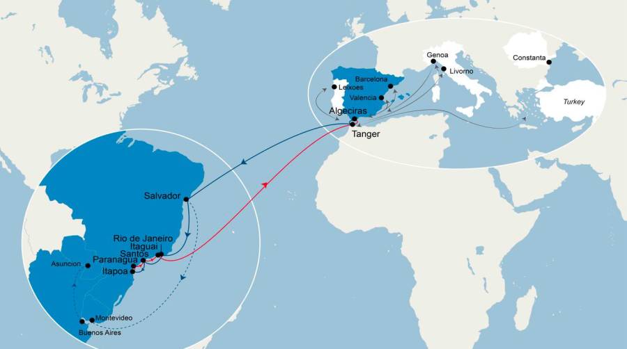 El primer viaje con esta nueva escala partirá el 7 de octubre de 2023 desde Tanger Med.