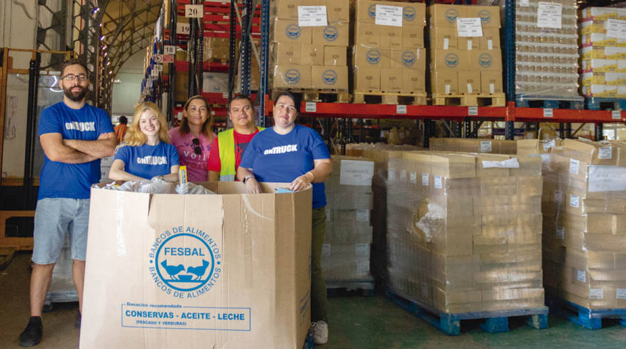 La I Campa&ntilde;a de Recogida de Alimentos de Ontruck consigue 518 kilos de comida para los Bancos de Alimentos de Madrid y Barcelona