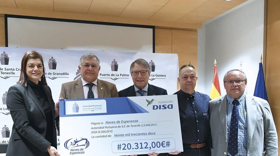 Puertos de Tenerife y Fundación DISA donan más de 40 mil euros a tres ONGs