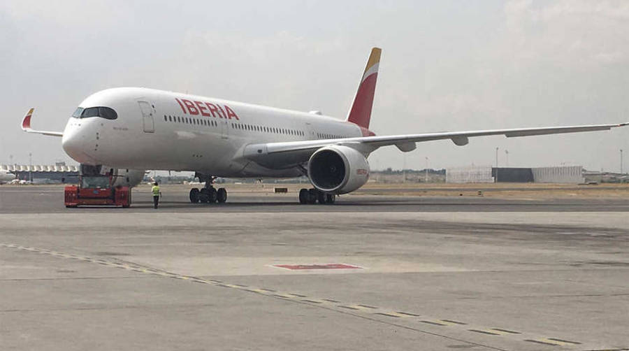 El A350 &ldquo;Paco de Lucía&rdquo; de Iberia es uno de los nuevos aviones de la compa&ntilde;&iacute;a.