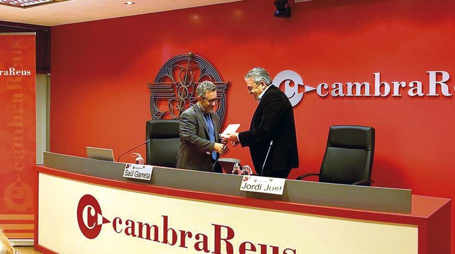 Saül Garreta, presidente del Port de Tarragona y Joaquim Coello, ingeniero.