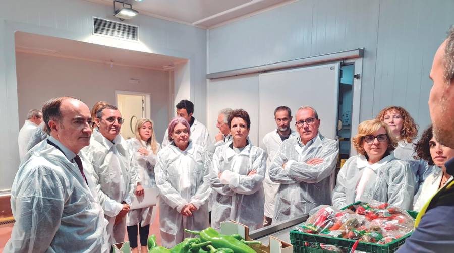 Visita de los responsables de Agricultura y Política Territorial a Algeciras para comprobar la evolucion del proyecto piloto.