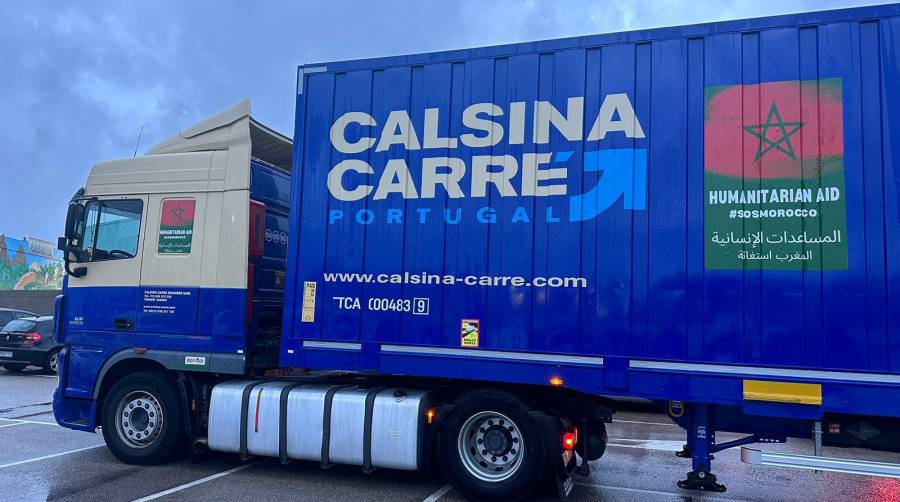 Calsina Carré utiliza su flota para ayudar en Marruecos