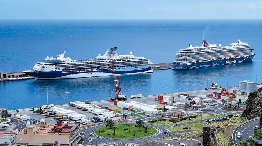 Puertos de Tenerife prevé cerrar la temporada de cruceros 2023-2024 con 120 escalas en el puerto de Santa Cruz de La Palma.