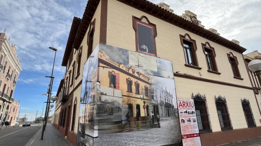 El Archivo del Puerto de Tarragona incorpora una fotografía de grandes dimensiones en la fachada