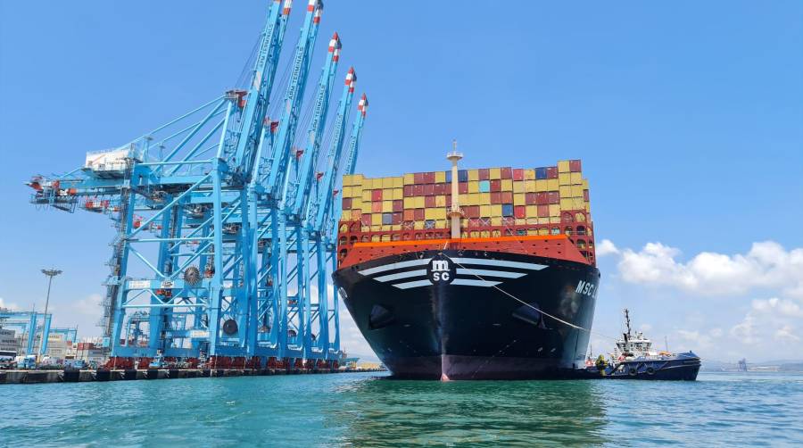 El “MSC Loreto” hace su primera escala en el Puerto de Algeciras