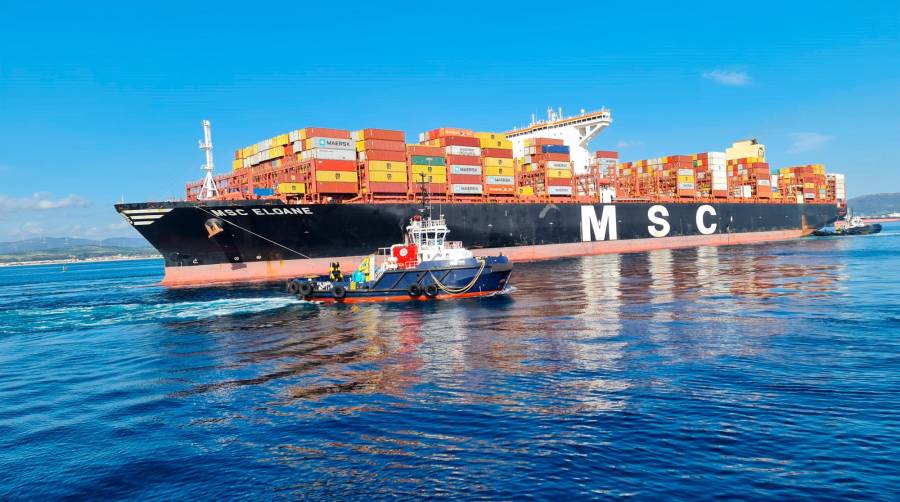 El “MSC Eloane” es uno de los megaships que han escalado en Algeciras.