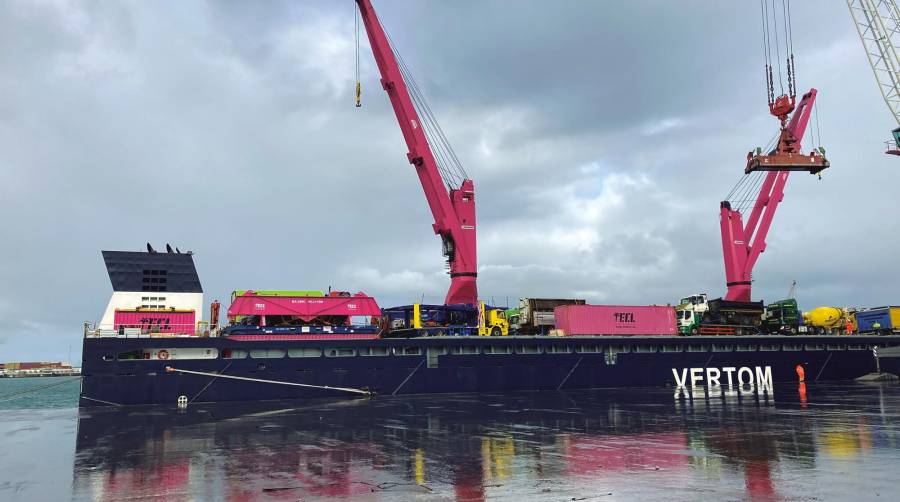 El “Vertom Joy” cargó mercancía en la terminal de Toro y Betolaza del Puerto de Bilbao el pasado 20 de diciembre.