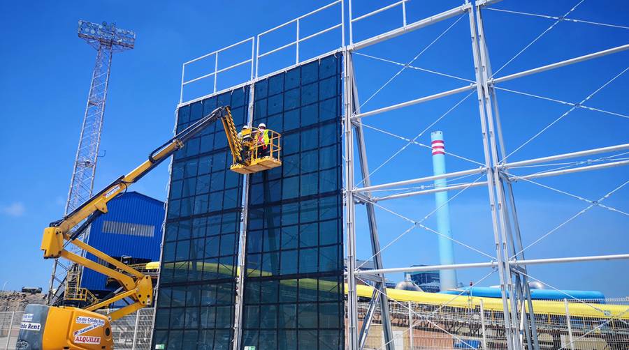 La APA ultima las pantallas atrapa-polvo de Carboneras y proyecta la instalaci&oacute;n solar fotovoltaica en la Estaci&oacute;n Mar&iacute;tima.