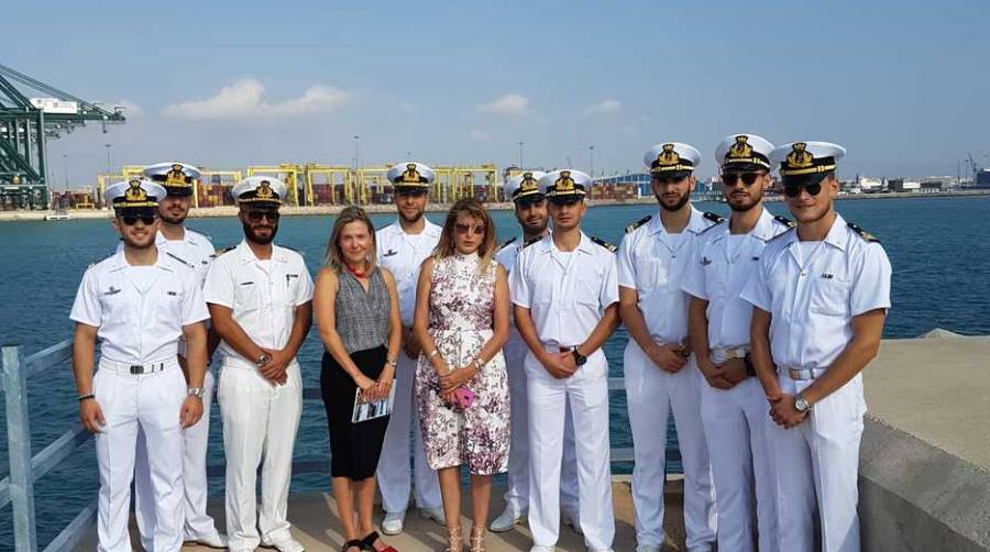 La Armada Italiana visita el Puerto de Valencia.