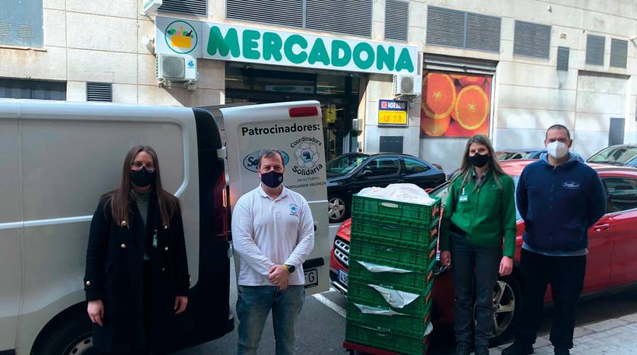 Los dos comedores de El Puchero de Valencia ya reciben las donaciones de Mercadona.