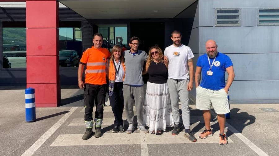 Trabajadores de Brittany Ferries en Bilbao.