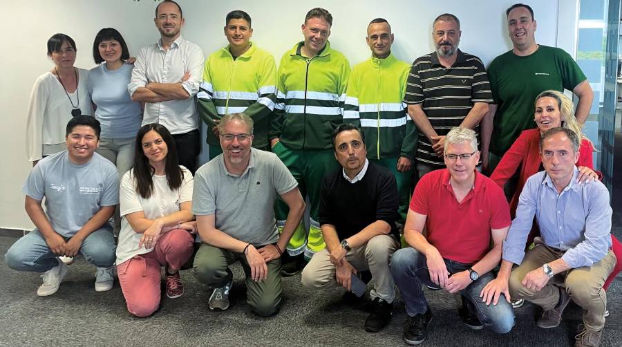 Parte del equipo de Molenbergnatie en Barcelona. Foto M.V.