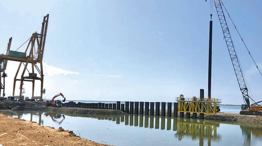 El Puerto de Huelva avanza en la ampliaci&oacute;n del Muelle Sur