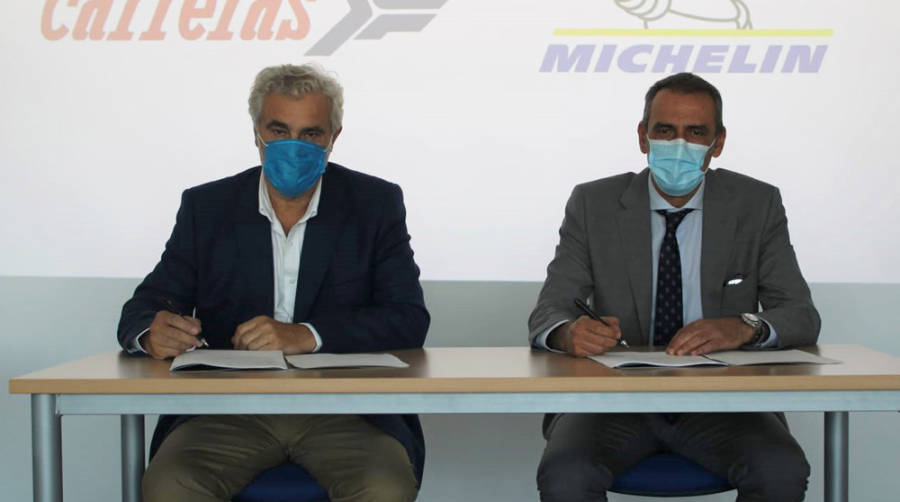 La asociaci&oacute;n de Carreras Grupo Log&iacute;stico y Michelin busca mejorar la sostenibilidad y la seguridad del transporte.