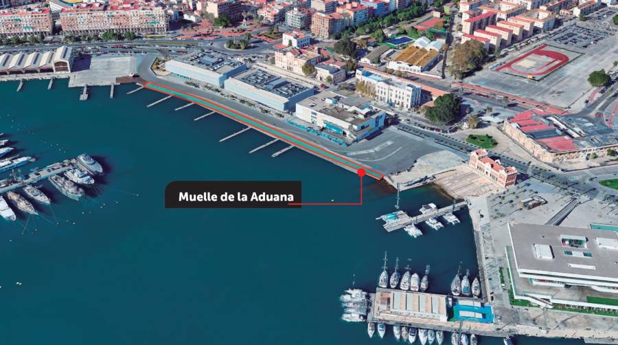 La APV inicia el proceso para renovar el Muelle de la Aduana de la Marina del Puerto de Valencia